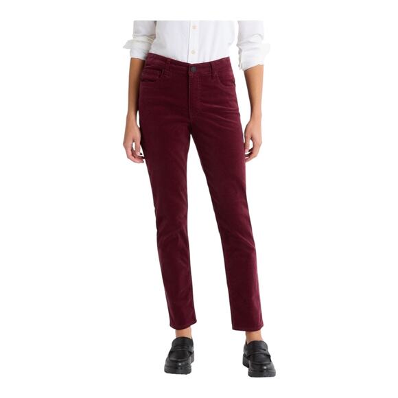 Kut from the Kloth Denim - Kut from the Kloth Rachael High Rise Corduroy Fab AB Mom Jeans red size 14